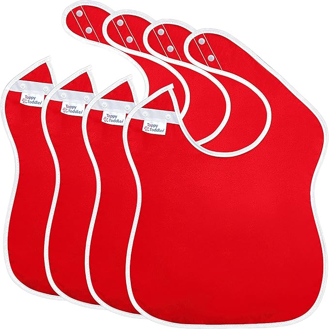 Large Waterproof Baby Bibs for 1-4 years old – Lightweight, Soft & Durable Bibs for Girls and Boys