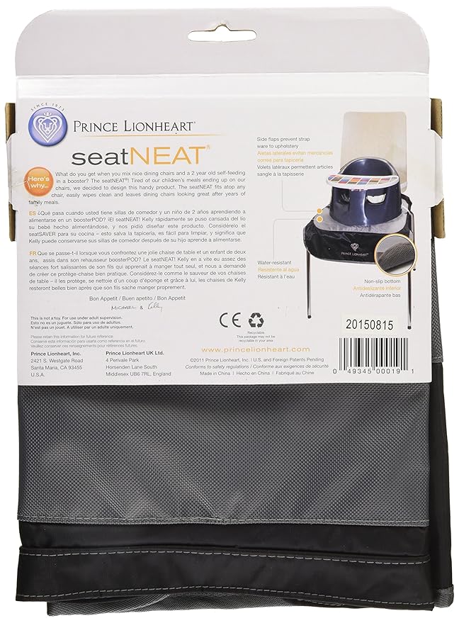 Prince Lionheart Seat Neat, Black/Grey (Pack of 2)