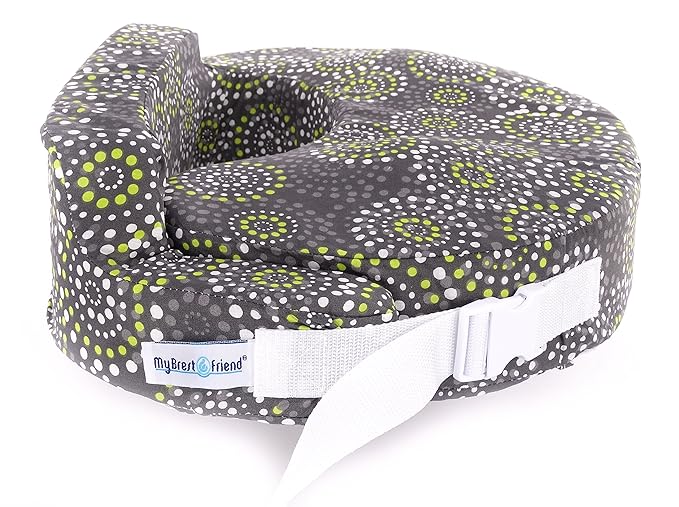 My Brest Friend Original Nursing Pillow Enhanced Ergonomics Essential Breastfeeding Pillow Support For Mom & Baby W/ Convenient Side Pocket, Double Straps & slipcover, Fireworks
