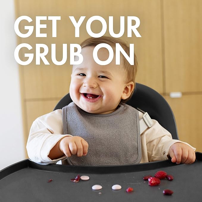Boon Grub High Chair Tray - Extra Tray for Use with Boon Grub High Chair - Dishwasher Safe Baby Chair Tray For Extra Room for Baby - Baby Feeding Essentials - Charcoal