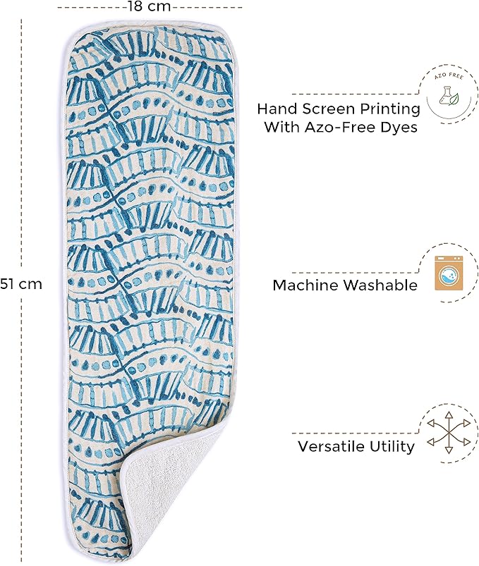 Crane Baby Muslin Baby Burp Cloths, Lightweight Absorbent Burp Cloth, Ocean Theme, Set of 3, 7" x 20", Newborn Baby Essentials, Burp Cloths Baby Boy, Burp Cloths Baby Girl, Baby Newborn Essentials