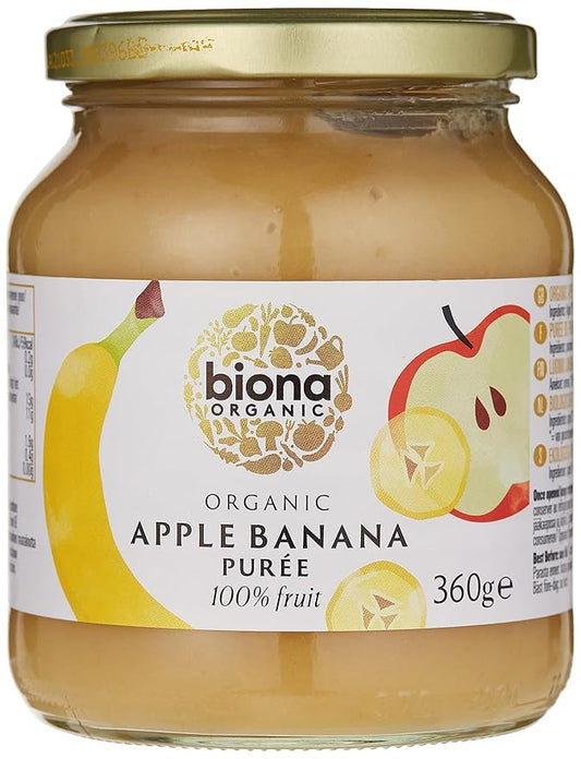 BIONA Organic Apple & Banana Puree, 360 GR