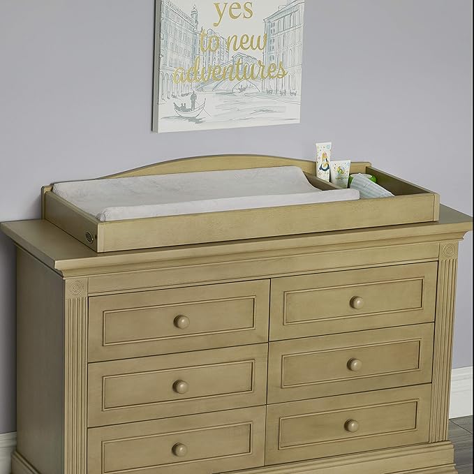 Baby Cache Natural Hardwood Changing Station Table Topper | Montana Collection | Driftwood