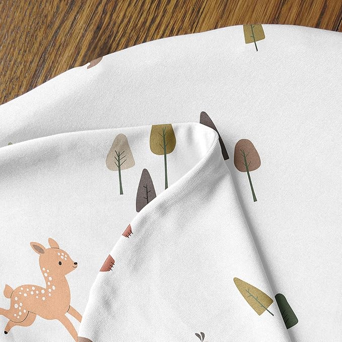 Sweet Jojo Designs Baby Nursing Pillow Cover (Woodland Animals) for Girls & Boys, Infant/Newborn Nursery, Bottle Breastfeeding Slipcover, Breast Feeding Pillowcase-Pillow NOT Included (Forest Friends)