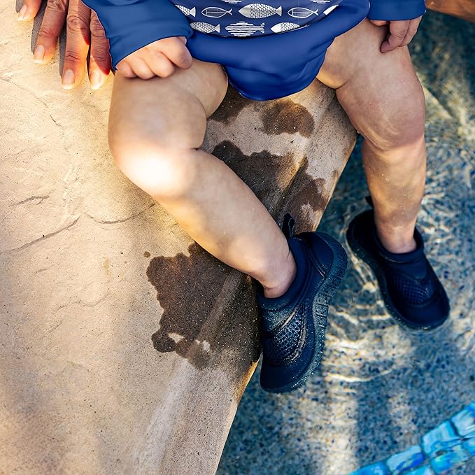 green sprouts Baby Toddler Eco Snap Swim Diaper - Royal - 18mo
