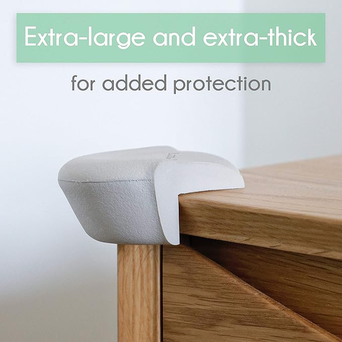 Little Chicks Extra Large Soft Corner Cushions - Table Corner Protectors - 8 Pack - Model CK033