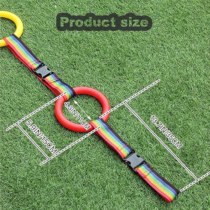 Walking Rope for Preschool - 12-Ring with Detachable Safety Line | Walking Line with Handle - Ease Teachers' Workload Efficiently| Safe Lineup & Play & Educational Aids