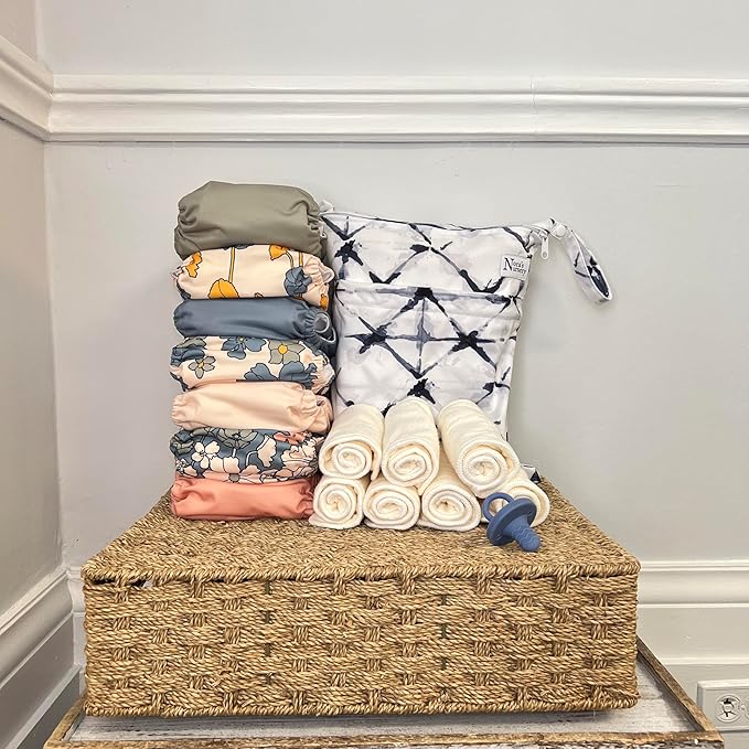 Nora's Nursery Cloth Diapers + 7 Pack Inserts with Snap