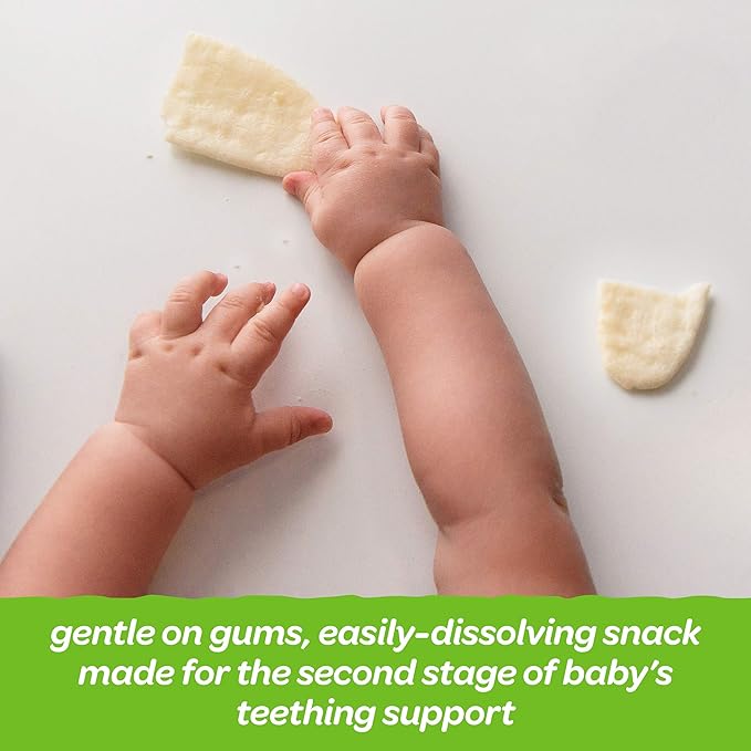 Happy Baby Organics Teether, Pea & Spinach, 12 Count (Pack of 6)