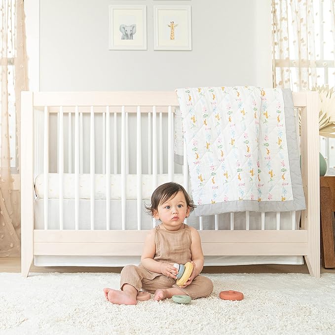 aden + anais Essentials Changing Pad Cover, 100% Cotton Muslin, Super Soft, Breathable, Tailored Snug Fit, Single, Solid Grey