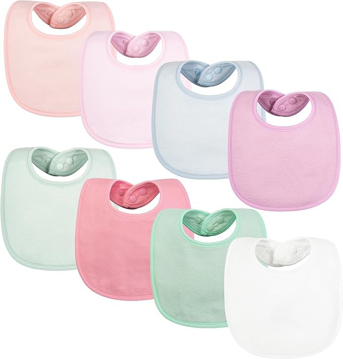 Tiny Twinkle Baby Feeding Bibs - Waterproof and Absorbent Infant Drool and Feeding Baby Bibs
