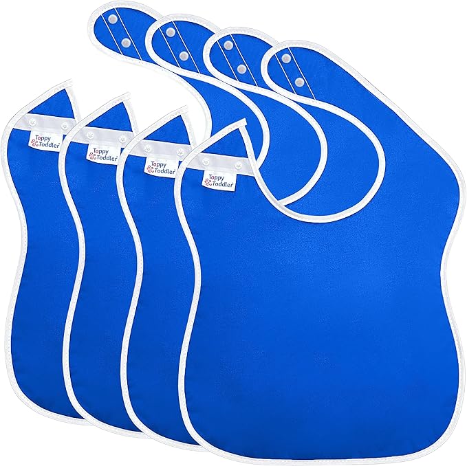 Large Waterproof Baby Bibs for 1-4 years old – Lightweight, Soft & Durable Bibs for Girls and Boys
