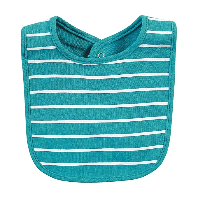 Hudson Baby Unisex Baby Cotton Bibs, Sea Turtle, One Size