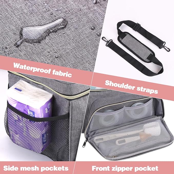 Breast Pump Bag Fit for Spectra S1 and S2, Pumping Bag with Breastmilk Ice Pack & Waterproof Mat, Perfect for Working Moms and Travel