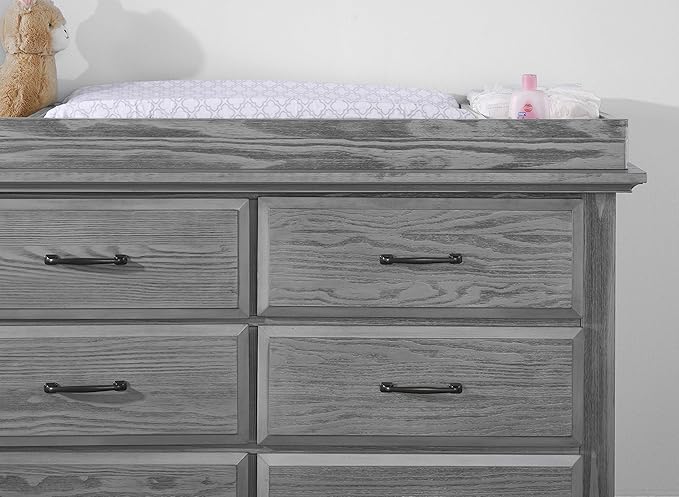 Oxford Baby Universal Changing Topper for Kenilworth/Willowbrook 6 Dr dresser, Graphite Gray