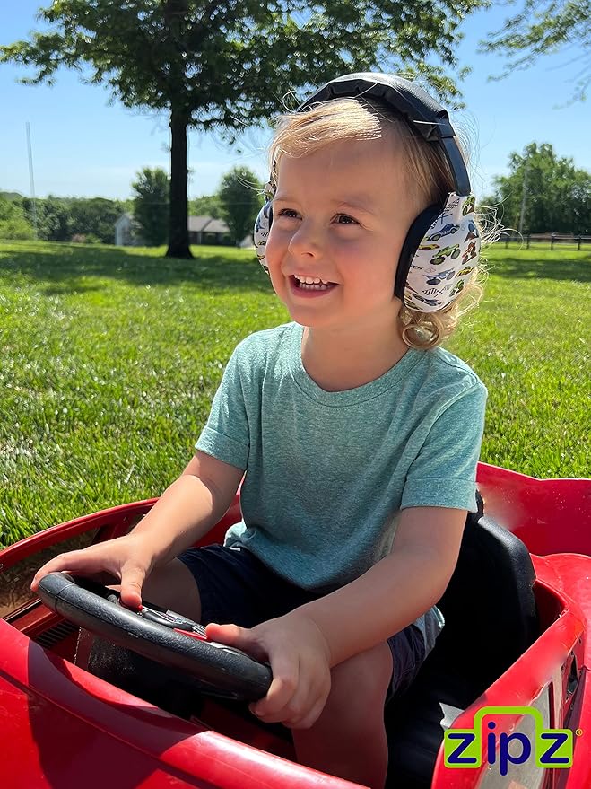 ZIPZ Baby & Toddler Earmuffs - ANSI-Certified Noise Protection, Audiologist-Recommended, Interchangeable Shells (0-4 Yrs)