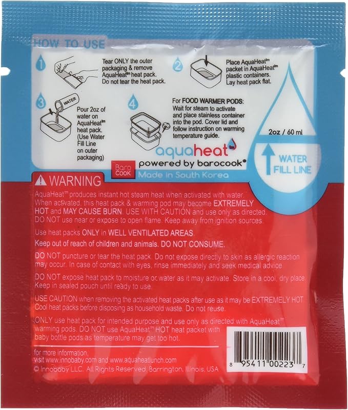 AQUAHEAT Innobaby 5 Piece AquaHeat Hot Packs, 5 Pack
