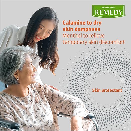 Medline Remedy Specialized Zinc Oxide Paste with Menthol (2 oz Tube), Unscented, Calamine, Incontinence Care, Diaper Rash, Wetness Protection, Hypoallergenic, Paraben Free, Adults, Soothing