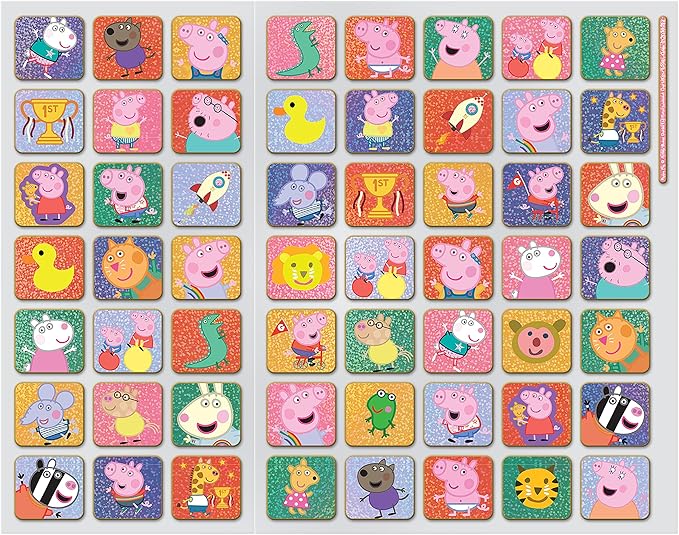 Paper Projects 01.70.30.022 Peppa Pig Potty and Toilet Training Reward Chart and 56 Sparkly Stickers, Pink