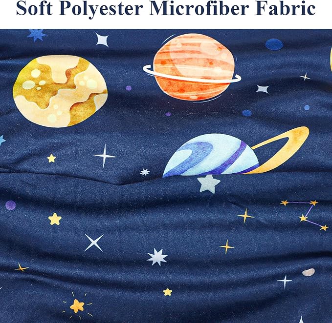 Pea Pod Nursing Pillow Cover 2 Pack Soft Stretchy Nursing Cover for New-Designed Breastfeeding Pillow, Removable Feeding Slipover for Baby Boy and Girls, Outer Space Pattern