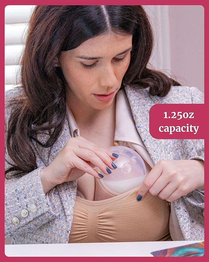 Idaho Jones Breast Milk Collector Shells | Soft Milk Catchers | Don't Waste Your Milk in Nursing Pads, Save it with Milk-A-Save | Recolector de Leche Materna