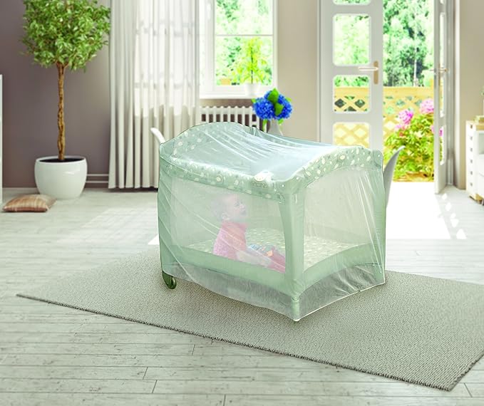 Nuby Pack N Play Universal Size Mosquito Net Tent, White