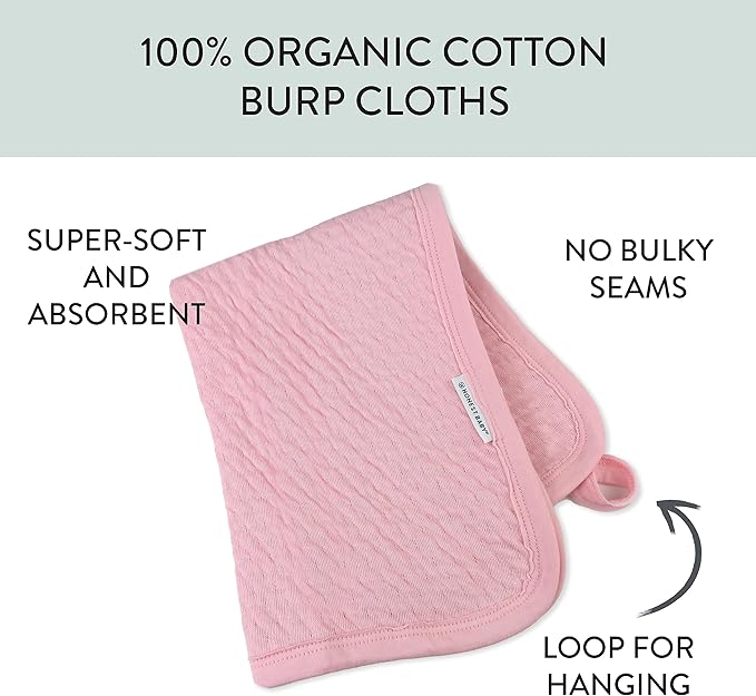 3-Pack Matelasse Burp Cloth