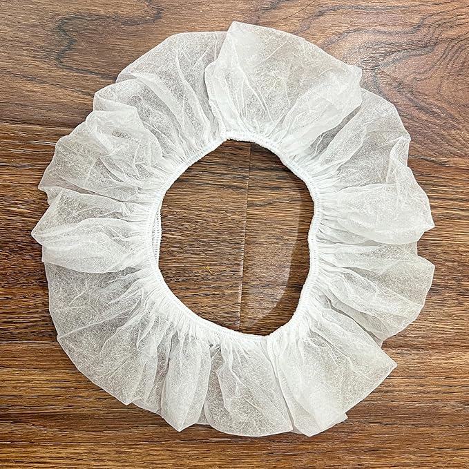 20PCS Plastic Toilet Seat Cover Cushion Protector Mat Large Pack, White Disposable Non-Woven Portable Little Individual Single Package for Adult Home Travel Children Training Environmental Protection