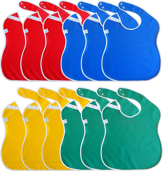 Large Waterproof Baby Bibs for 1-4 years old – Lightweight, Soft & Durable Bibs for Girls and Boys