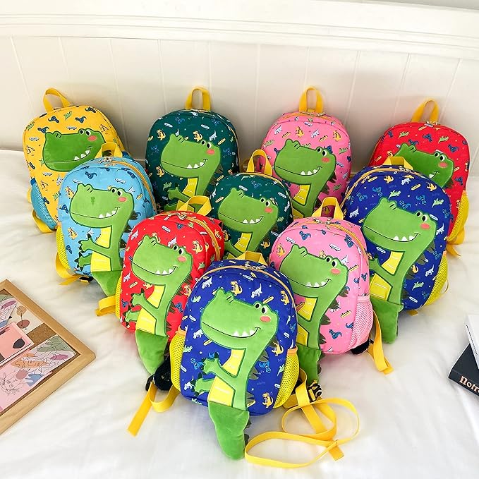 DB Dinosaur Toddler Mini Backpack with Leash,Children Kid Leash Backpack for Boys Girls,Baby Harness Bookbag