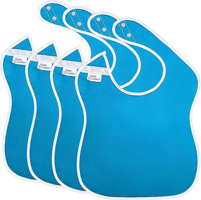 Large Waterproof Baby Bibs for 1-4 years old – Lightweight, Soft & Durable Bibs for Girls and Boys