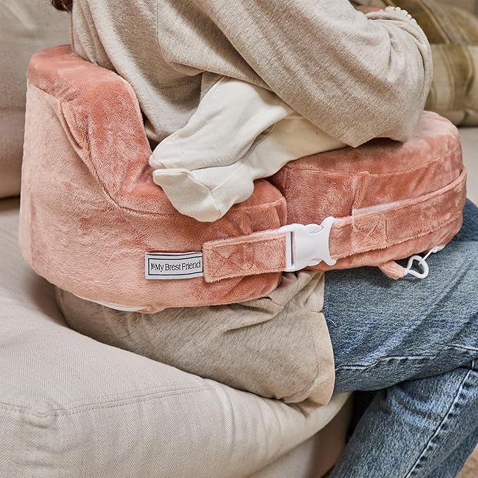 My Brest Friend Super Deluxe Nursing Pillow Cover - Slipcovers for Baby - Adjustable Fit, Easy Care, Durable - Nursing Pillow Not Included, Dusty Rose