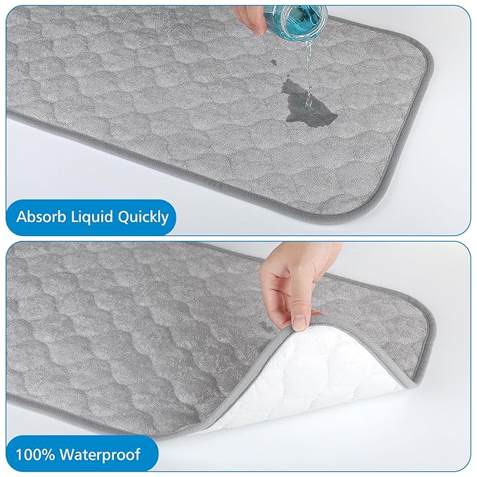 Accmor 3 Pack Waterproof Changing Pad Liners, Reusable Portable Diaper Changing Pad Covers