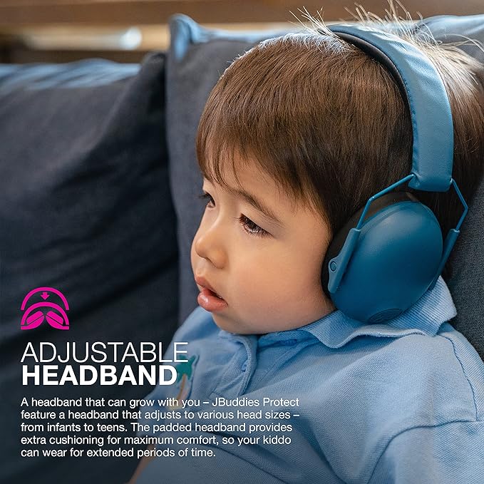 JLab JBuddies Protect Earmuffs, Headband for Infants to Teens, Hearing Protection