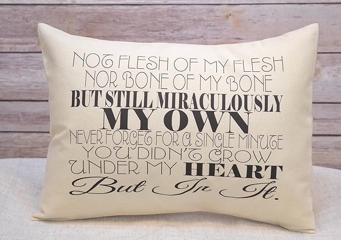 Adoption Gotcha Gift Pillow for New Baby