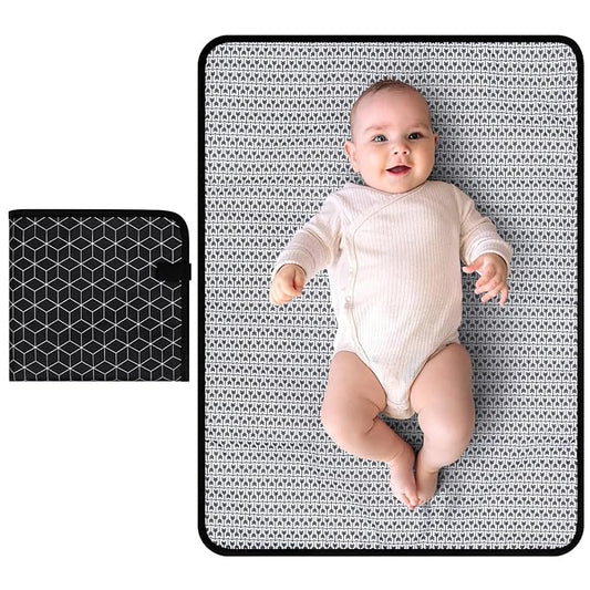 Accmor Portable Diaper Changing Pad, Waterproof Baby Changing Mat, Foldable Portable Travel Changing Pads for Baby, Black