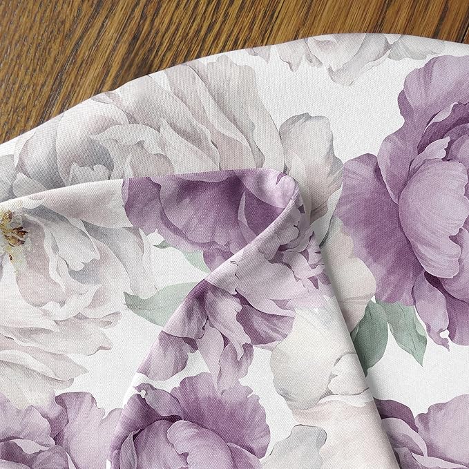 Sweet Jojo Designs Lavender Purple Boho Shabby Chic Floral Girl Nursing Pillow Cover Baby Breastfeeding Slipcover Infant Newborn Nursery Bottle Breast Feeding Pillowcase (Pillow NOT Included) Bohemian