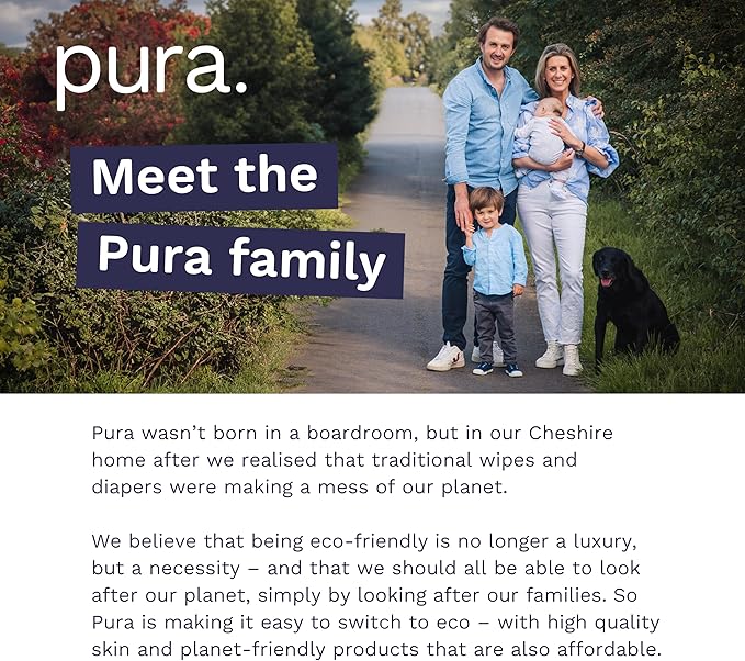 Pura Hypoallergenic Diaper Pants Size 8 (41+ lbs) Overnight, up to 12 Hours Leak Protection, Suitable for Sensitive Skin, Totally Chlorine Free, Soft Organic Cotton, 3 Packs of 15 (45 Pull Up Pants)
