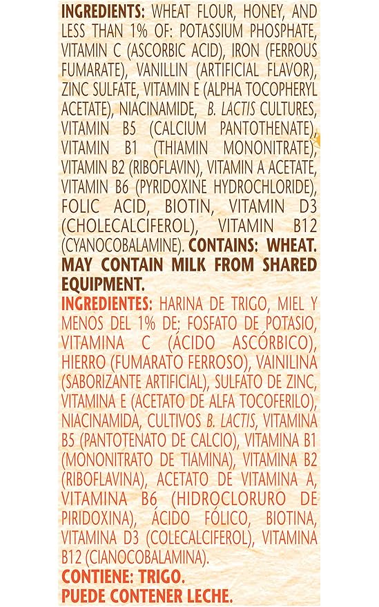 Nestle Nestum Infant Cereal, Wheat & Honey, Made for 12 Months & Up, 10.6 Ounce Canister (Pack of 6)