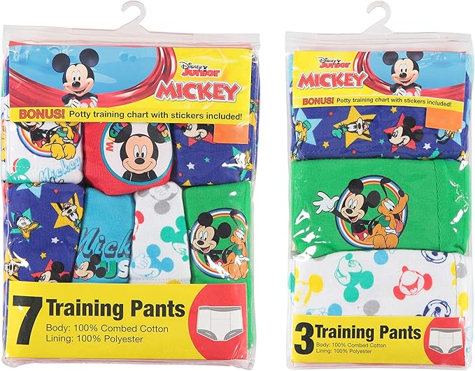Disney boys Mickey Mouse Potty Training Pants and Starter Kit With Stickers & Tracking Chart