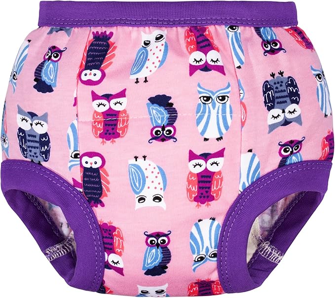 BIG ELEPHANT Potty Training Underwear, 100% Cotton Absorbent Unisex Toddler Pee Pants for Boys Girls
