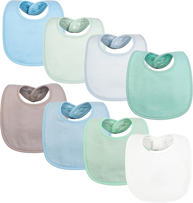 Tiny Twinkle Baby Feeding Bibs - Waterproof and Absorbent Infant Drool and Feeding Baby Bibs