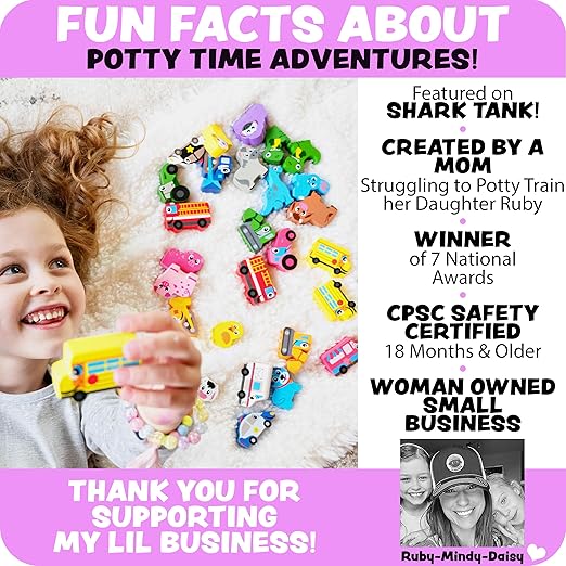 LIL ADVENTS Potty TIME Adventures Toddler Potty Training Sticker Chart Advent Calendar for Toddler Blind Box, Potty Reward Chart 14 Wooden Stacking Block Toys, Activity Board, My Little Pony Toys