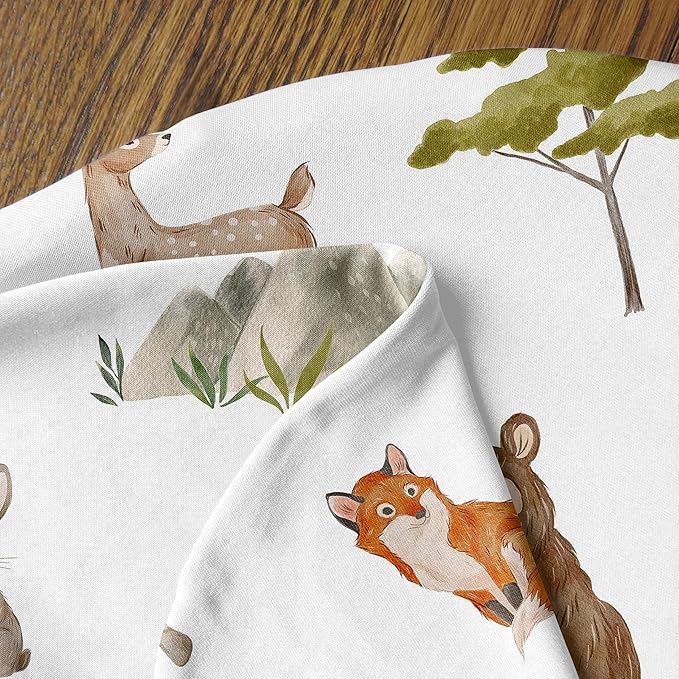 Sweet Jojo Designs Woodland Forest Animals Boy Girl Unisex/Gender Neutral Nursing Pillow Cover Baby Breastfeeding Slipcover Infant Newborn Nursery Bottle Breast Feeding Pillowcase Pillow NOT Included
