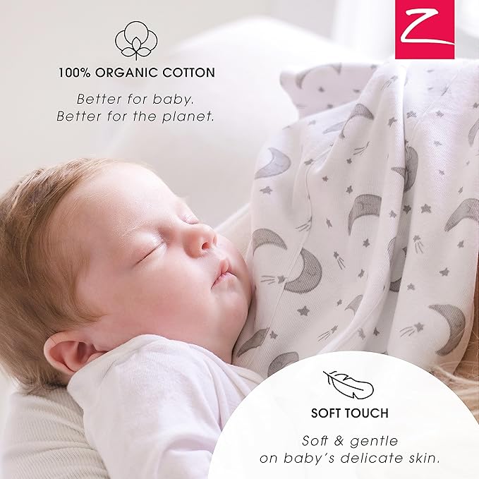 Zutano 5-Pack Organic Burp Cloths for Baby Girl & Boy, Large Cotton Burping Cloths for Babies | Absorbent Baby Spit-Up Rags | Gender Neutral Burp Clothes | Newborn Essentials, Dino Party