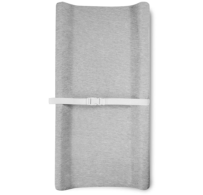 Changing Pad Cover – Baby Changing Pad Covers 4 Pack – Boy or Girl Changing Pad Cover – Pure Cotton Machine Washable Solid Grey and White Changing Table Cover – Diaper Changing Sheets