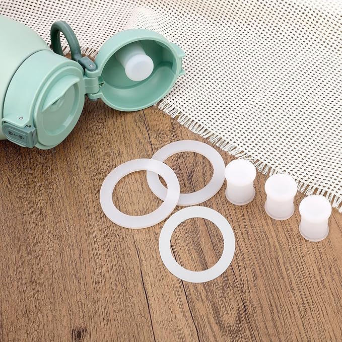 6pcs Baby Bottle Warmer Accessories Set Compatible with Momcozy, BPA-Free Silicone Stopper Gasket and Seal Rings Replacements for 17oz/500ml Portable Baby Portable Bottle Milk Warmer Parts