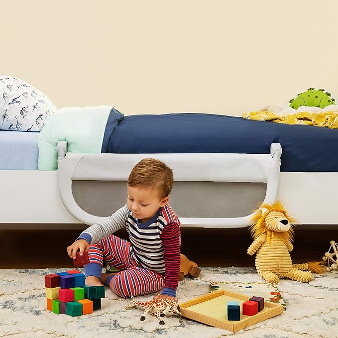 Munchkin® Sleep™ Toddler Bed Rail, Fits Twin, Full and Queen Size Mattresses, Grey