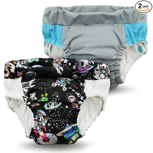 Kanga Care Lil Learnerz Reusable Toilet Training Pants (Small - tokiSpace & Platinum)