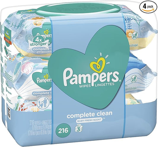 Pampers Baby Clean Wipes, Baby Fresh Scented - 216 Count